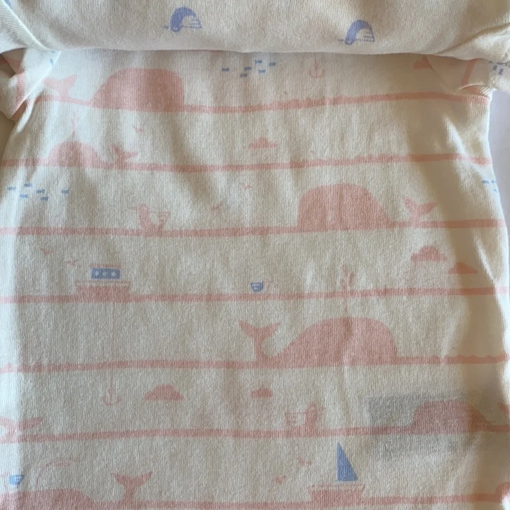Baby Gap pink onesie pant set lot whale bird